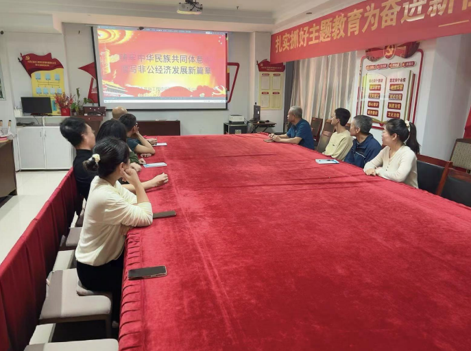 昆岗党支部开展“铸牢中华民族共同体意识 谱写非公经济发展新篇章”主题学习活动